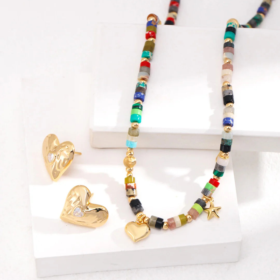 Love Heart Zircon Stud