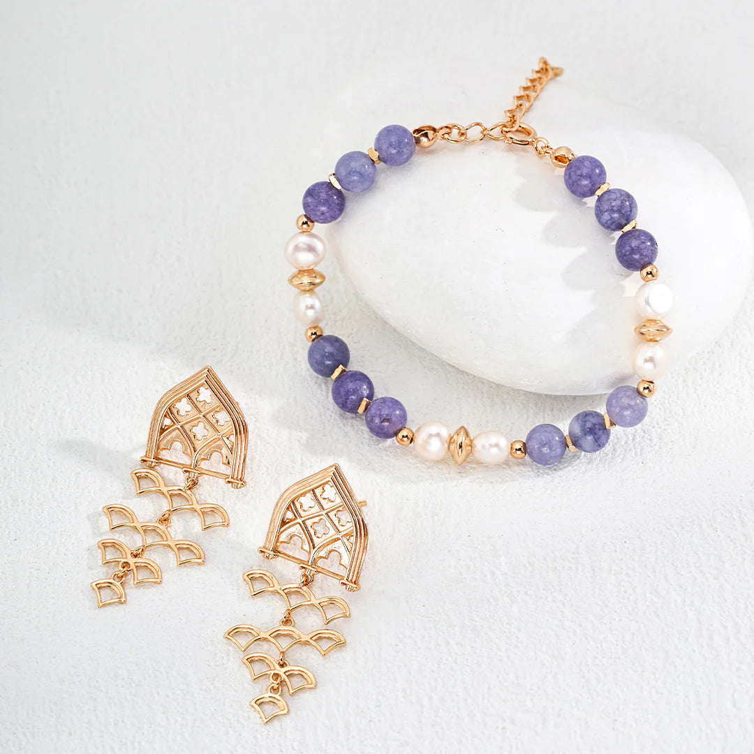 Natural Pearl with Kunzite Bracelet