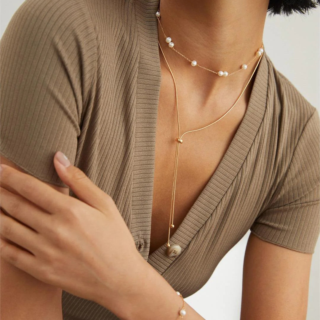 Adjustable Titanium Steel Snake Bone Chain Necklace