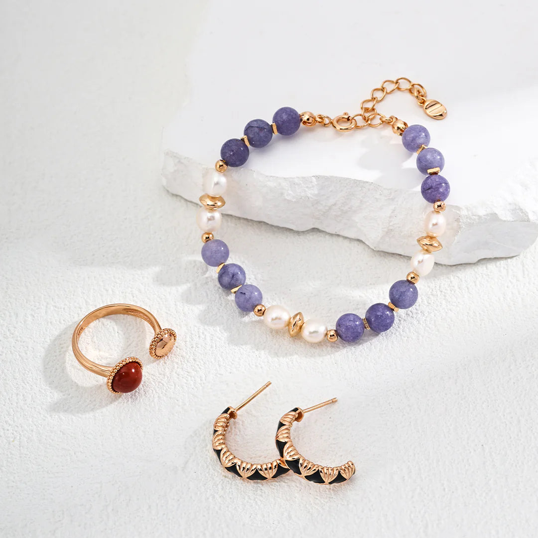 Natural Pearl with Kunzite Bracelet