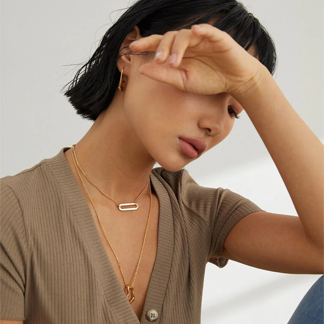 Minimalist Paperclip Necklace