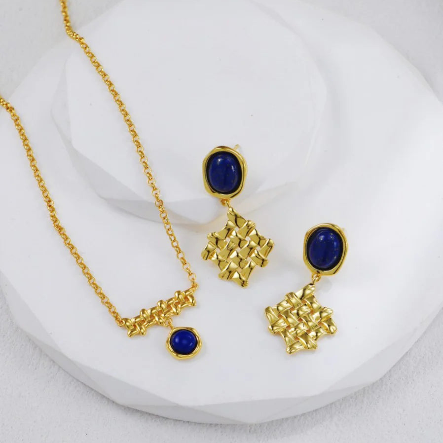 Lapis Lazuli Braided Necklace