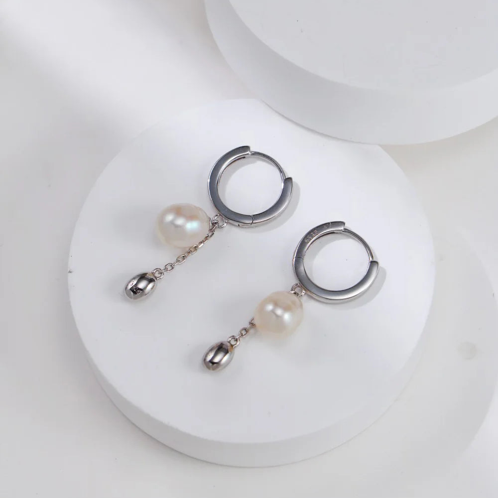 Simple Style Pearl Earrings