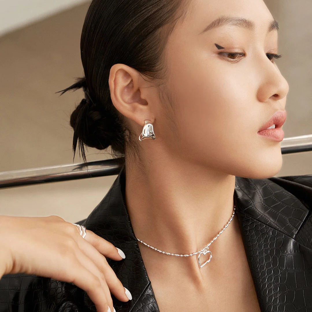 Irregular Concave Convex Earrings