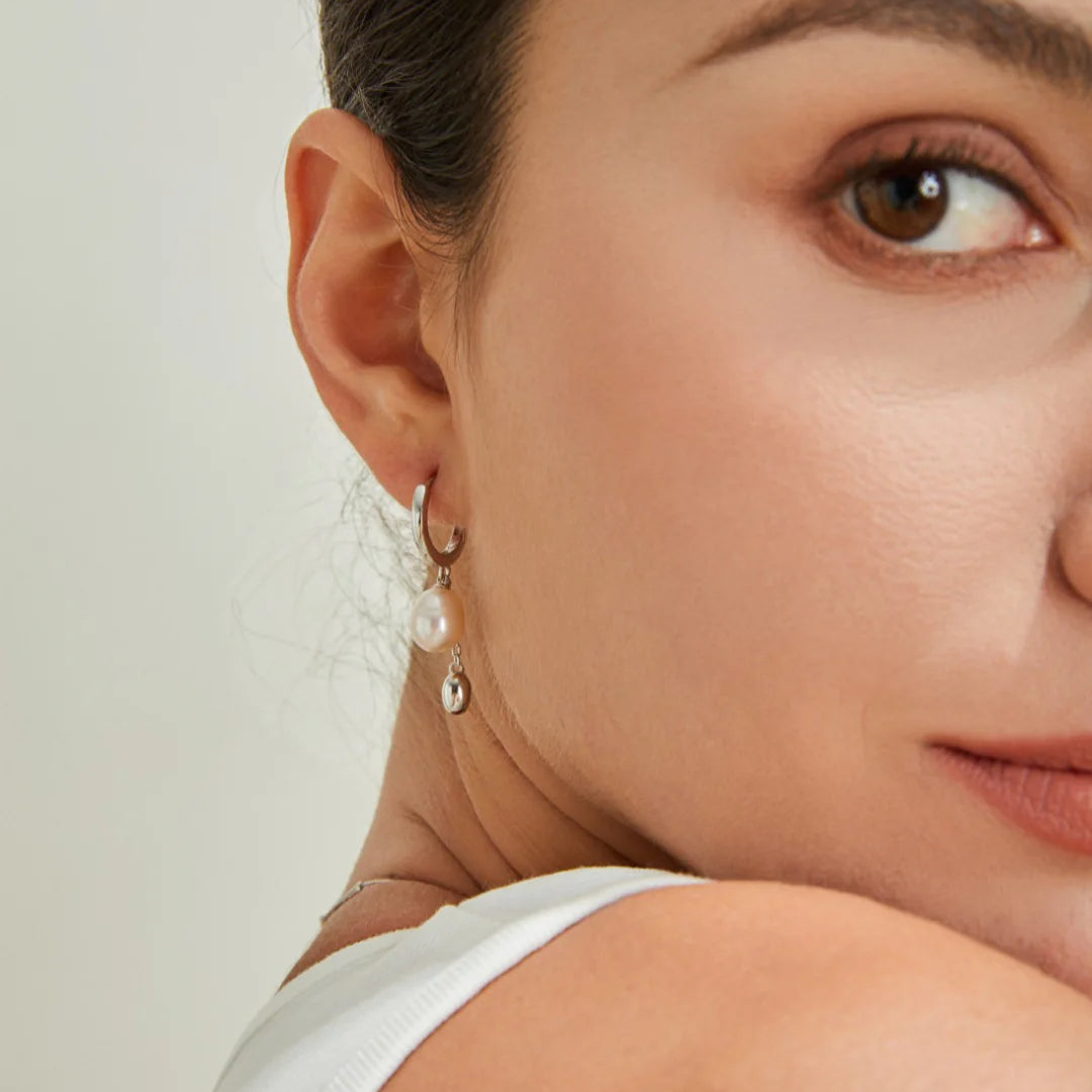 Simple Style Pearl Earrings