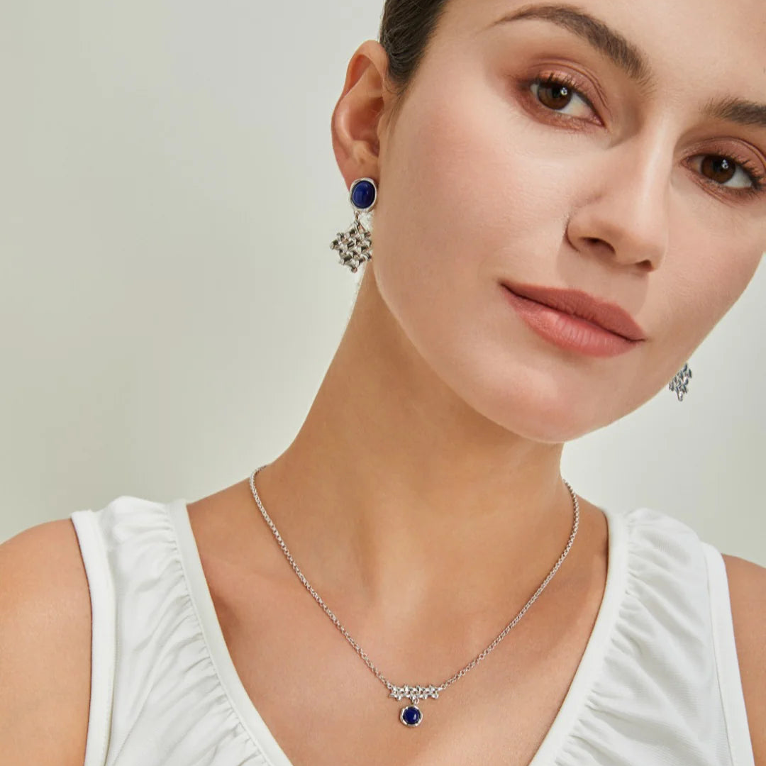 Lapis Lazuli Braided Necklace