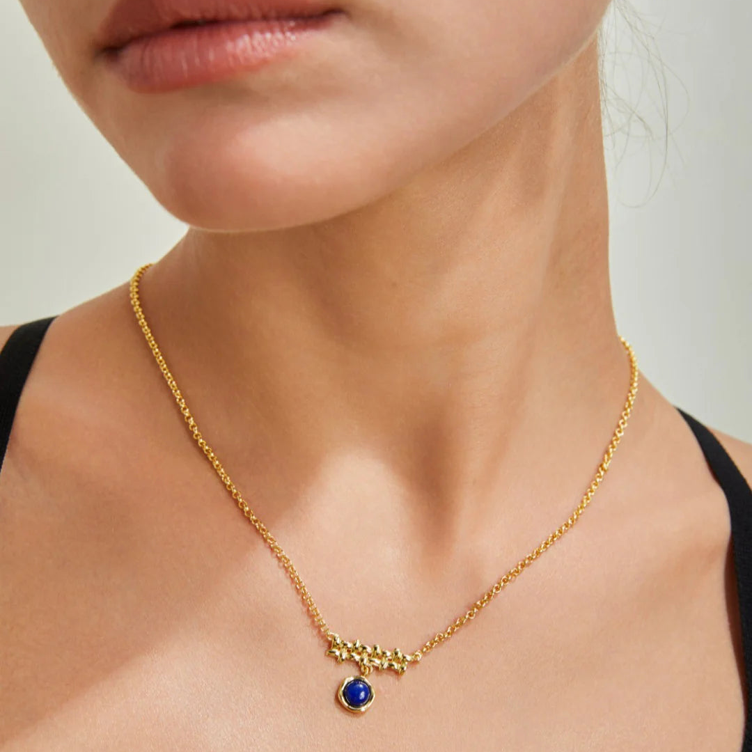 Lapis Lazuli Braided Necklace