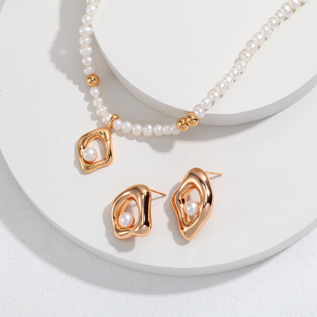 Minimalist Geometric Irregular Earrings