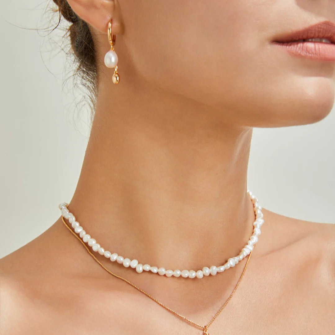 Simple Style Pearl Earrings