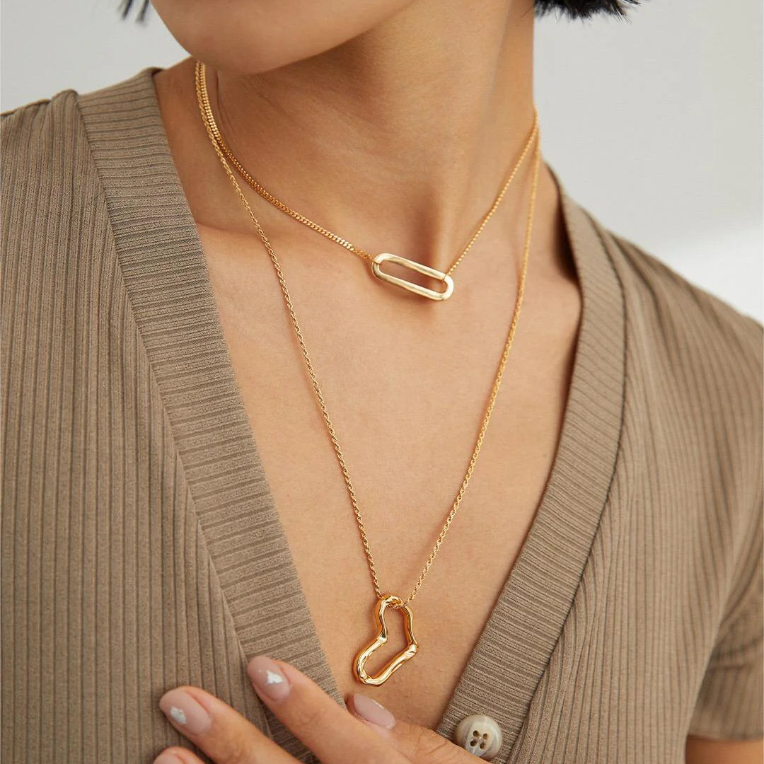 Minimalist Paperclip Necklace