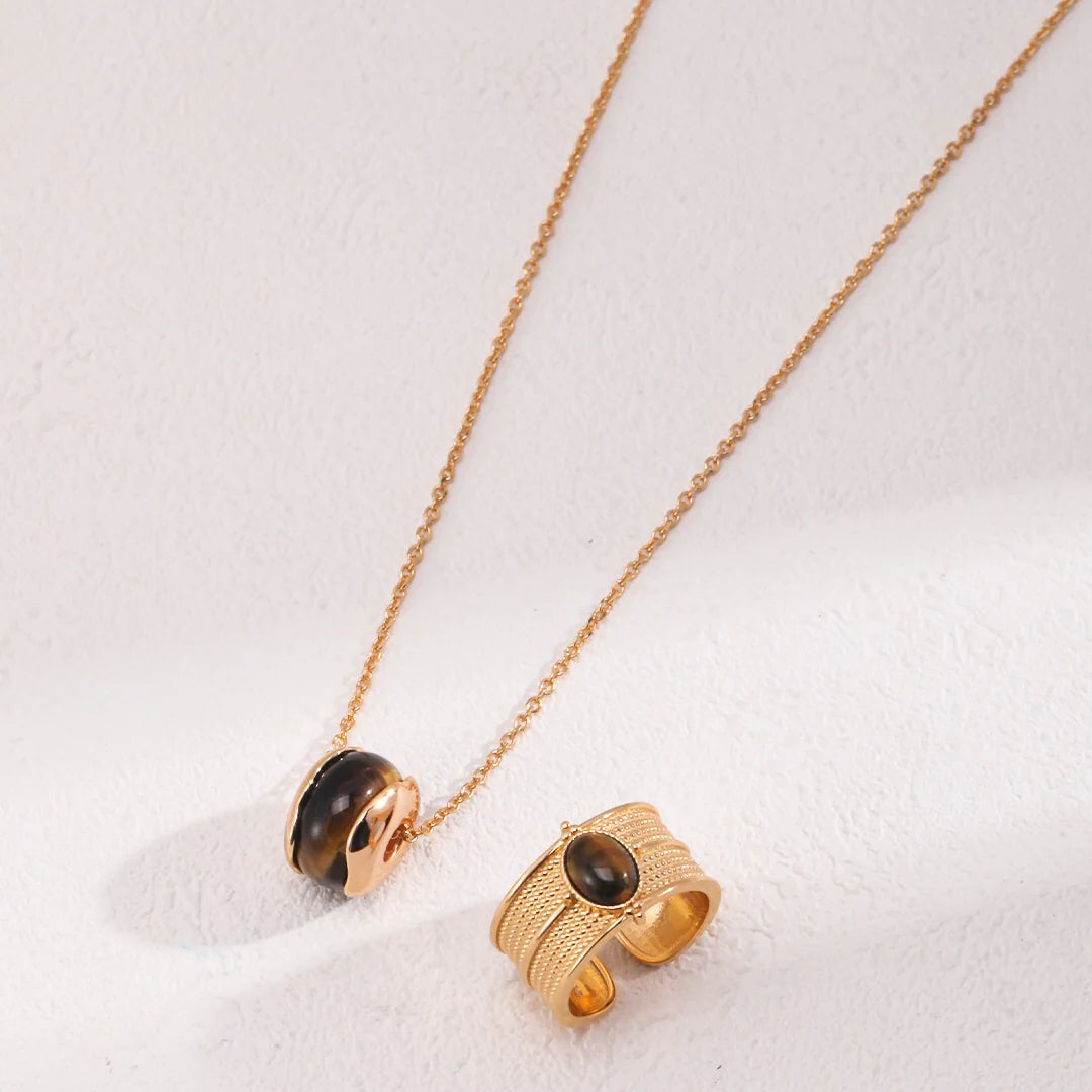 Tiger Eye Stone Necklace