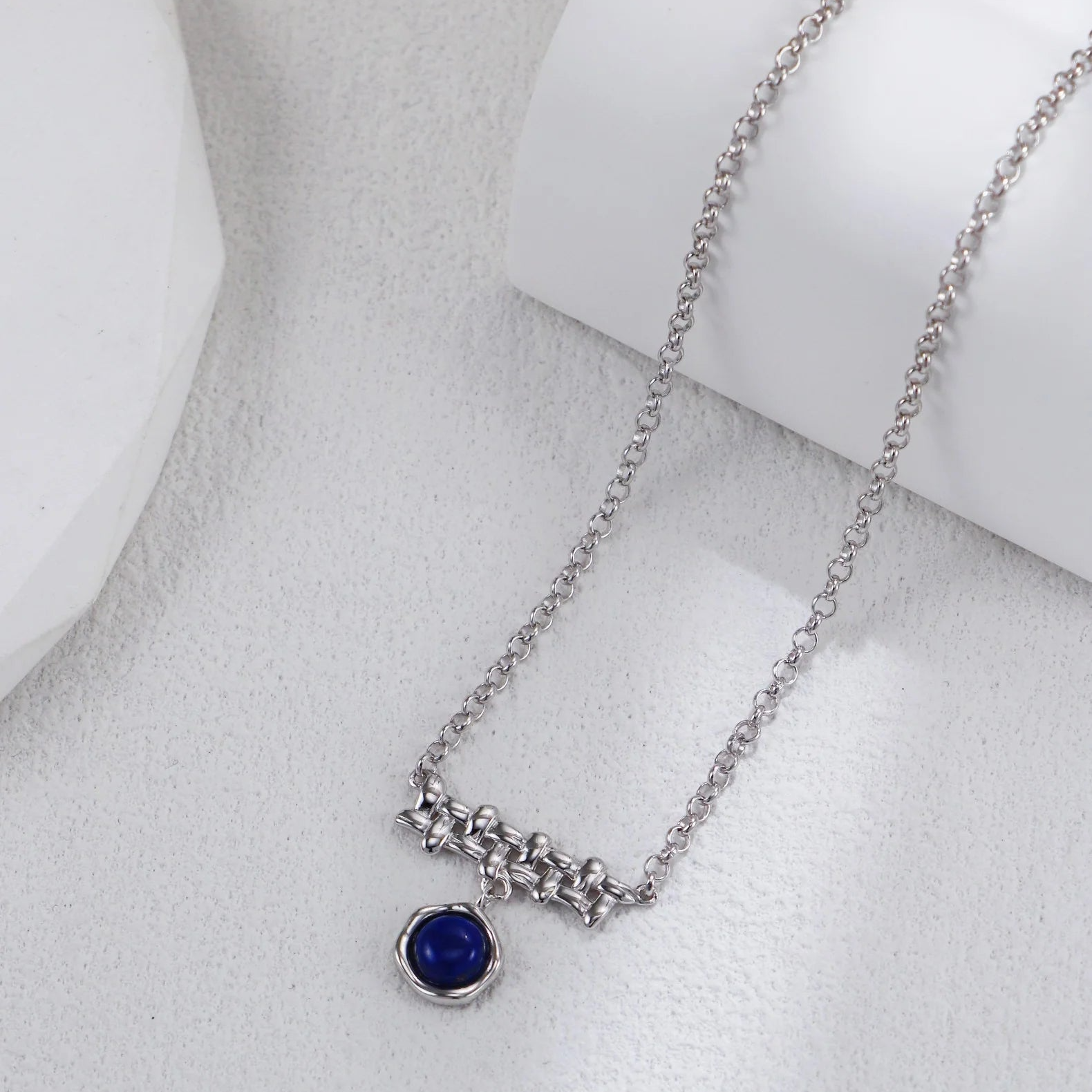 Lapis Lazuli Braided Necklace