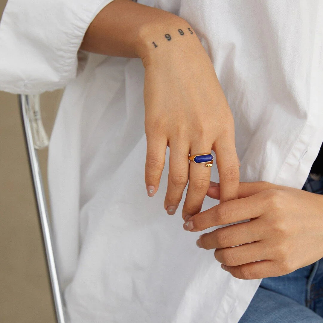 Natural Lapis Lazuli Ring