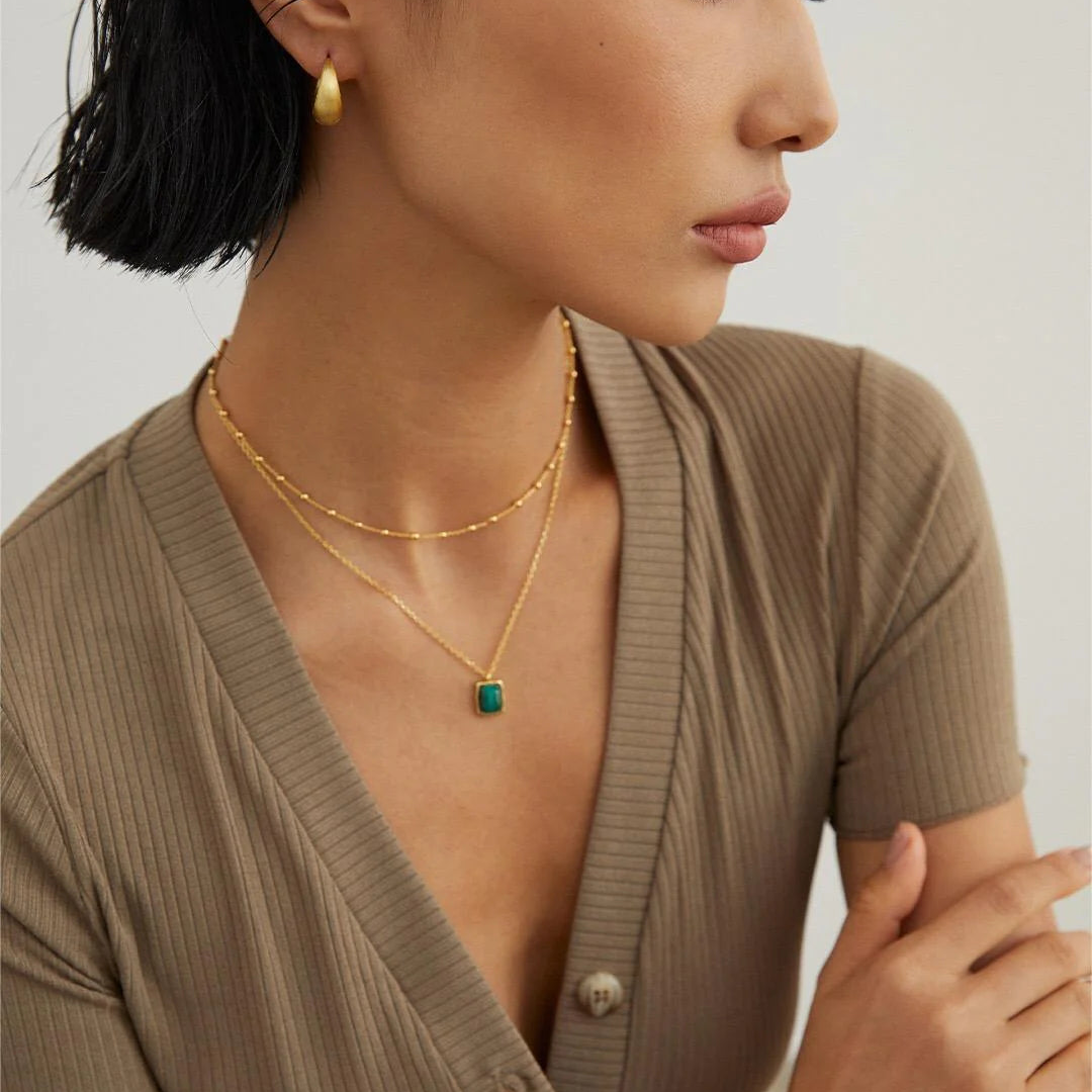 Metallic Fashionable Exaggerated Hoop Earrings