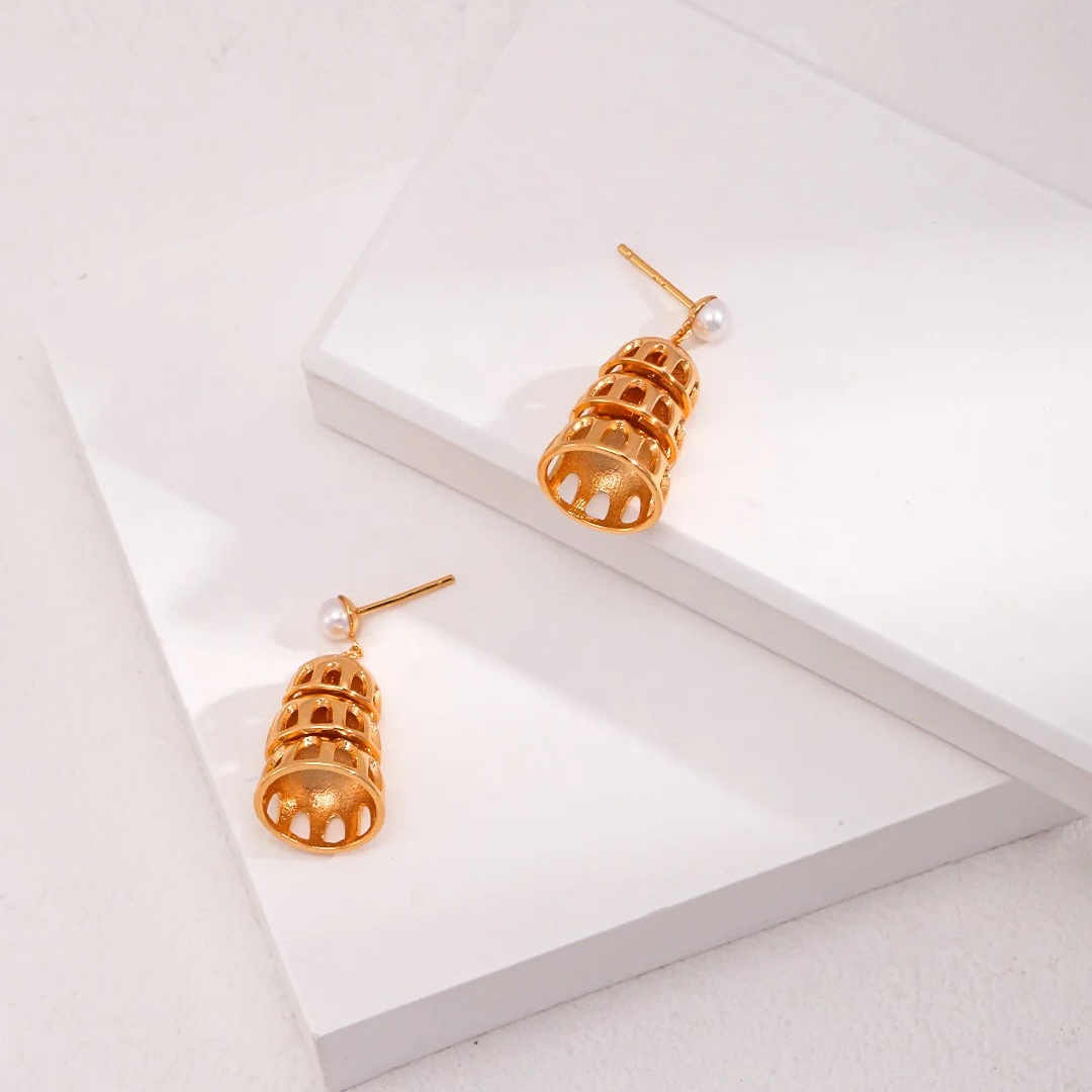 Jingle Bell Style Drop Earrings