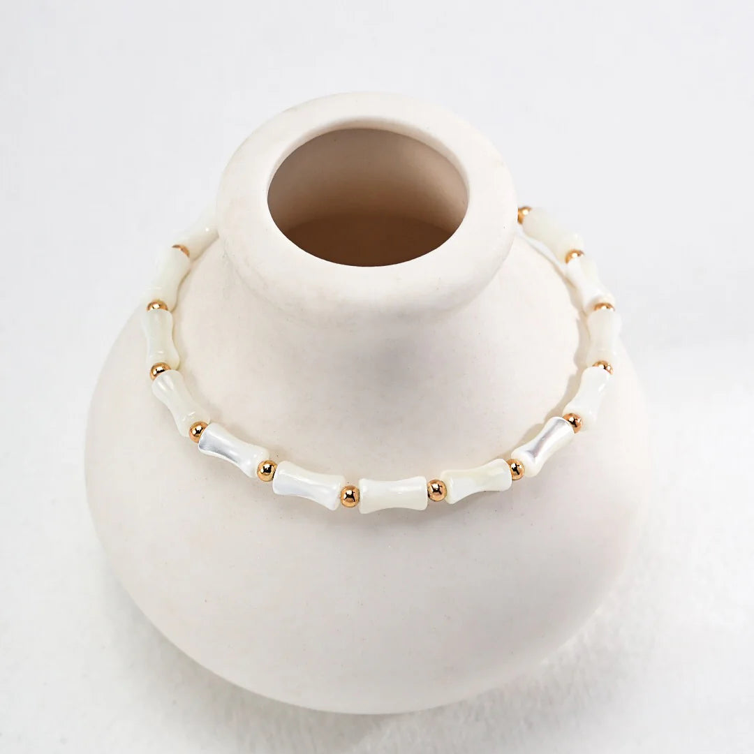 White Bamboo Bracelet