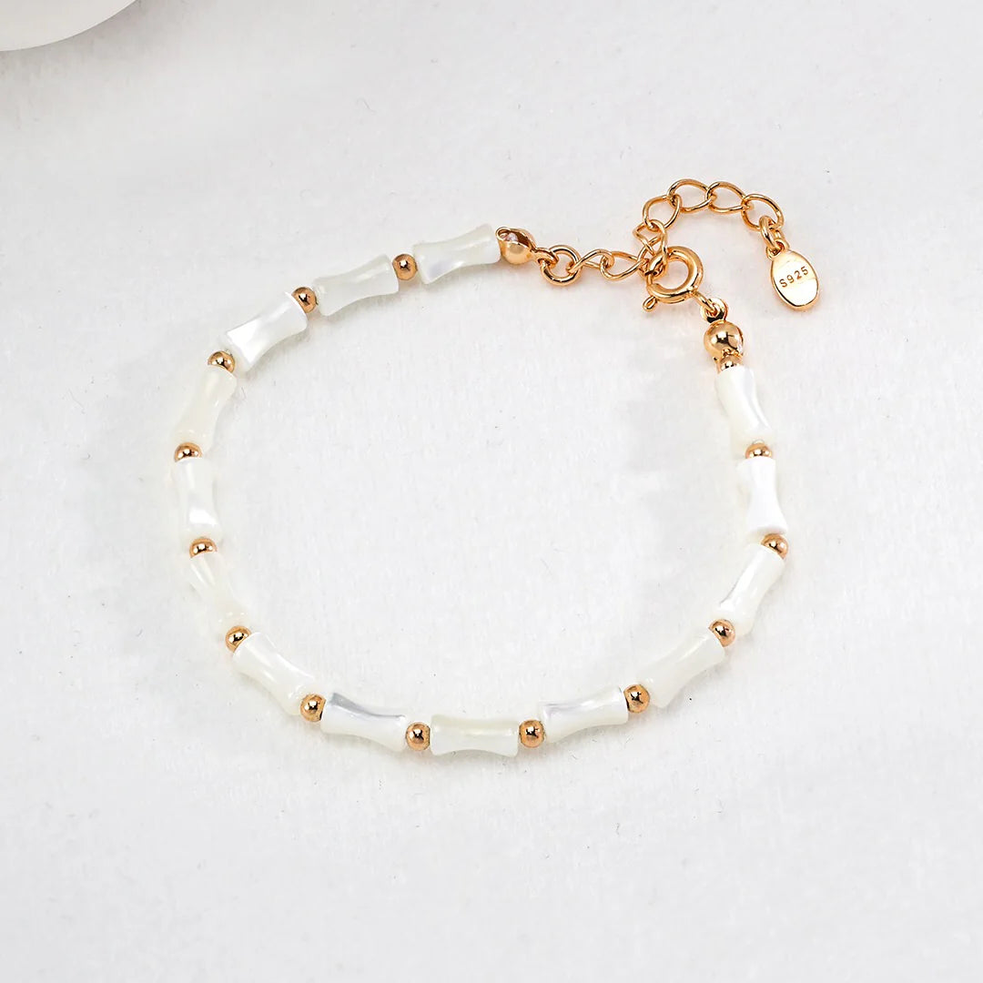 White Bamboo Bracelet