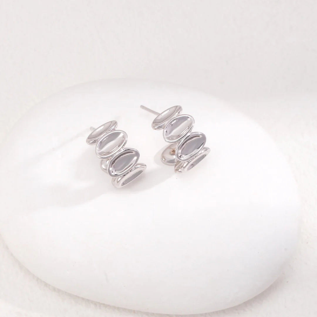 Simple Style Stud Earrings