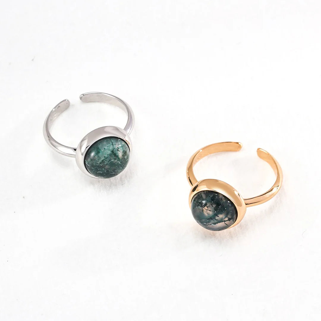 Aquatic Agate Ring