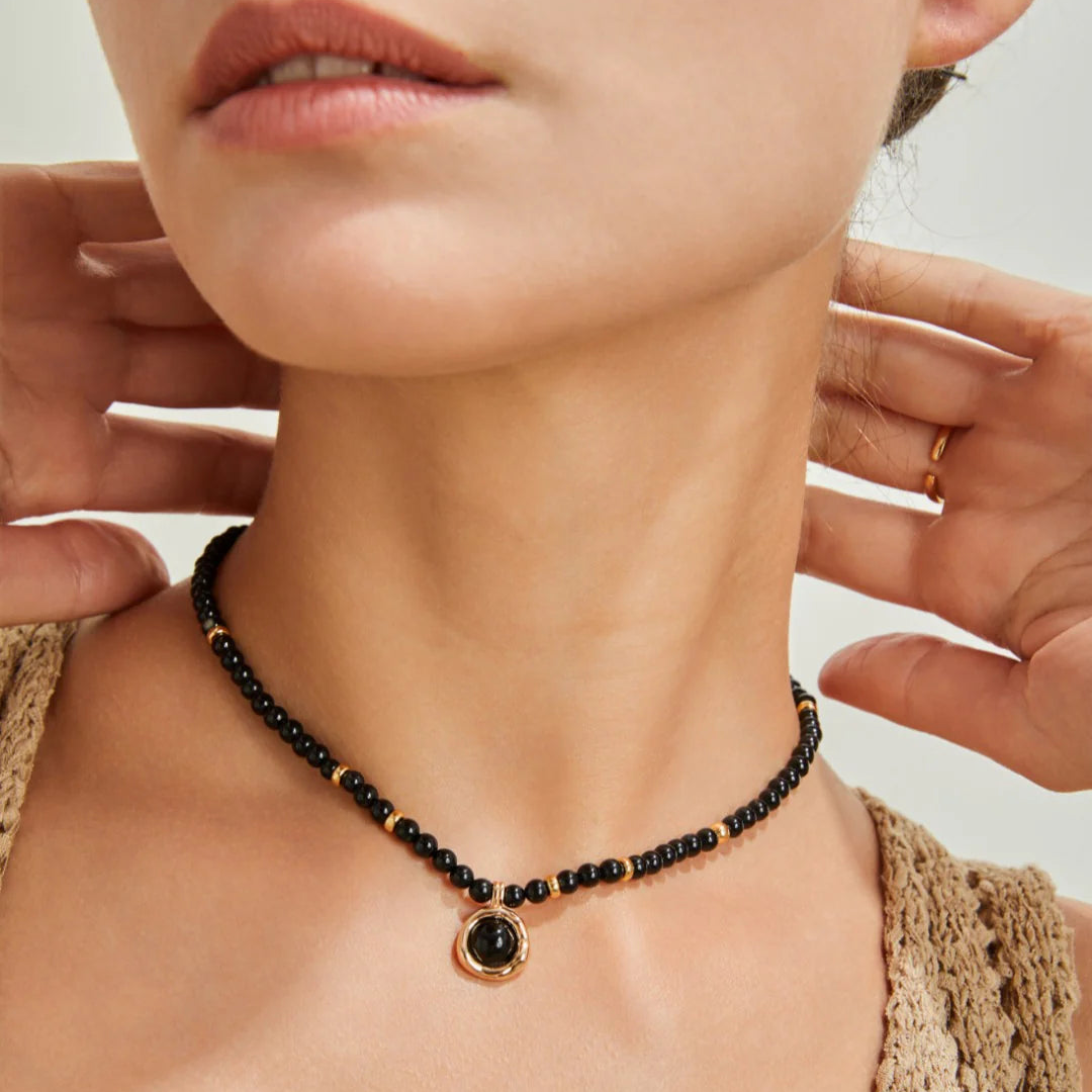 Black Onyx Pendant Necklace