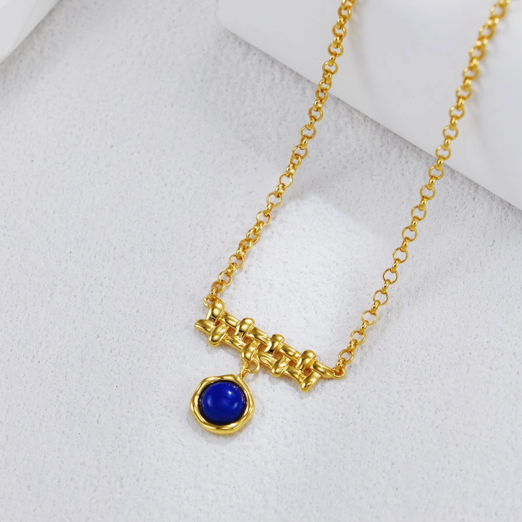 Lapis Lazuli Braided Necklace