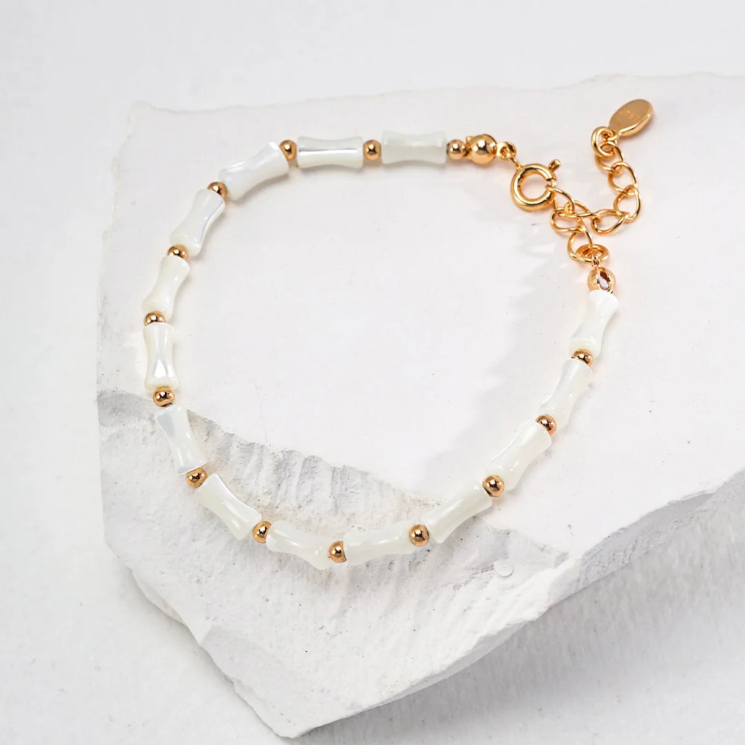 White Bamboo Bracelet