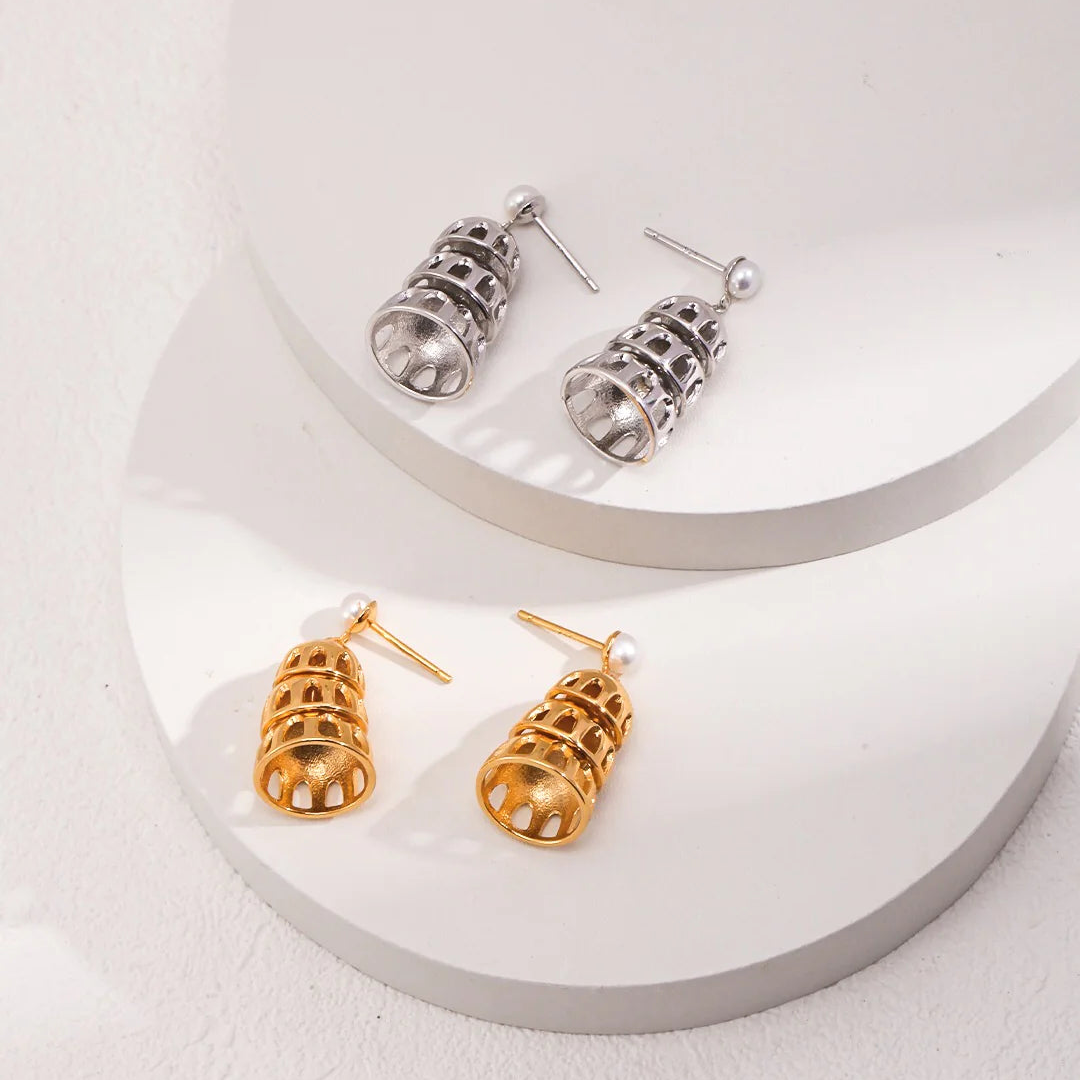 Jingle Bell Style Drop Earrings