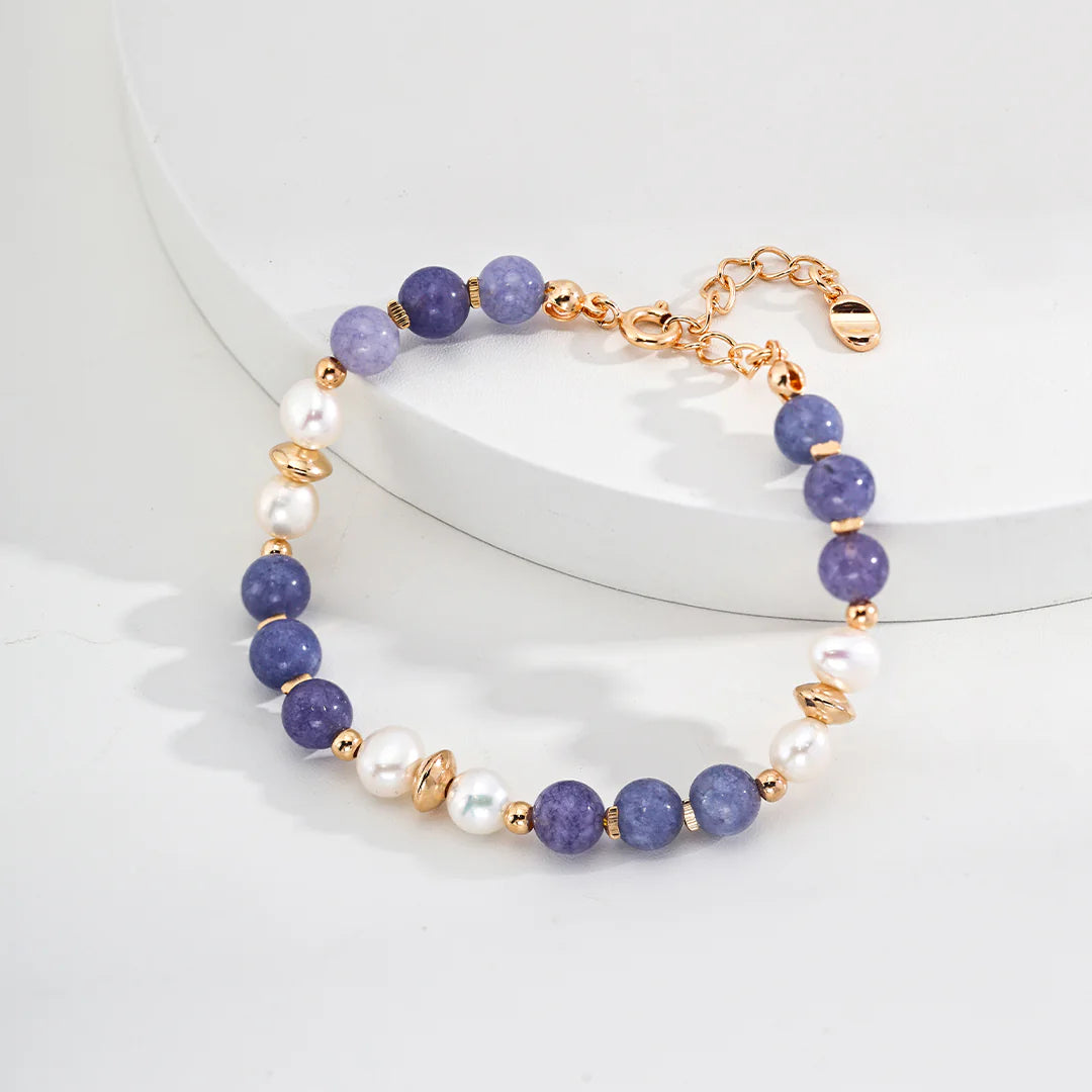 Natural Pearl with Kunzite Bracelet