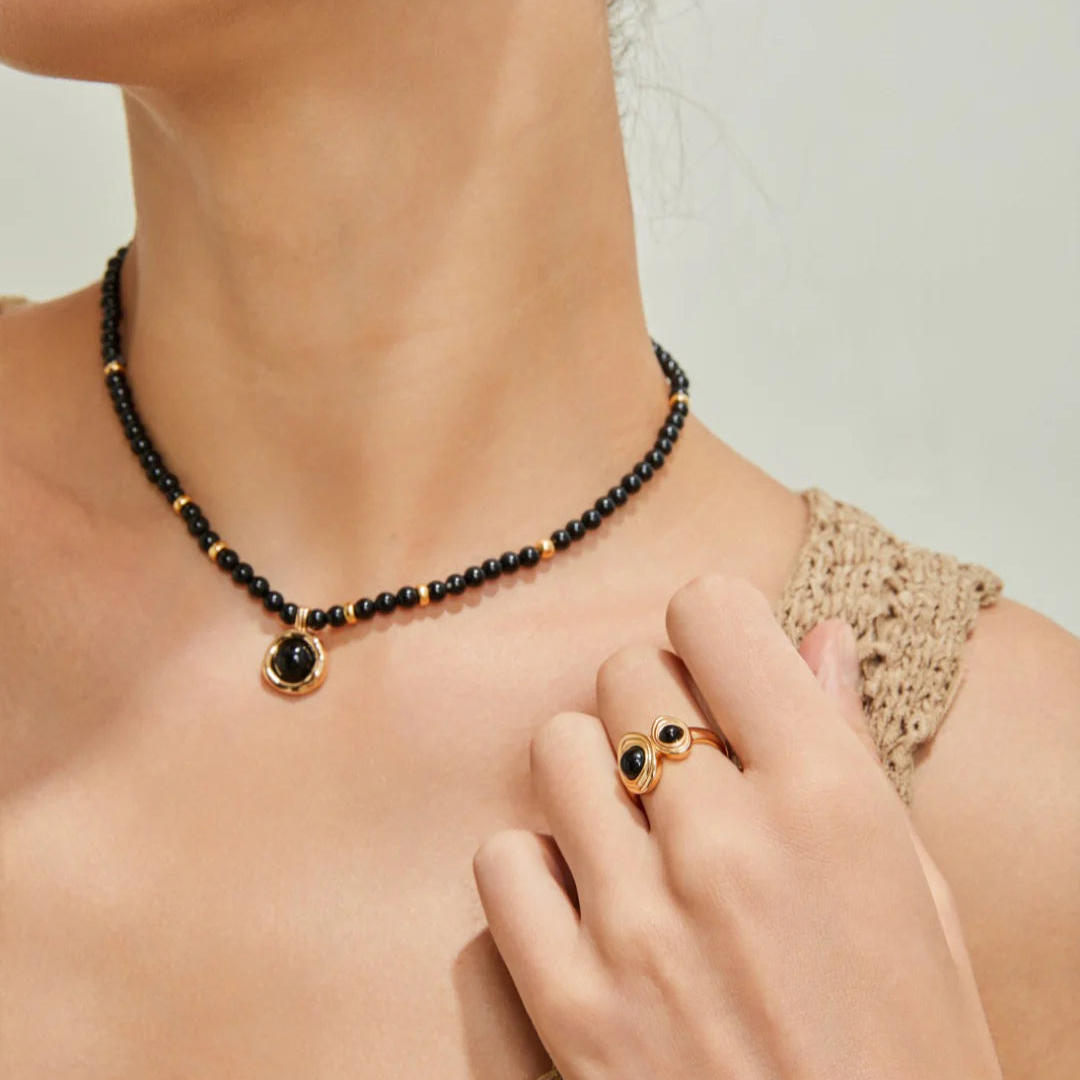 Black Onyx Pendant Necklace