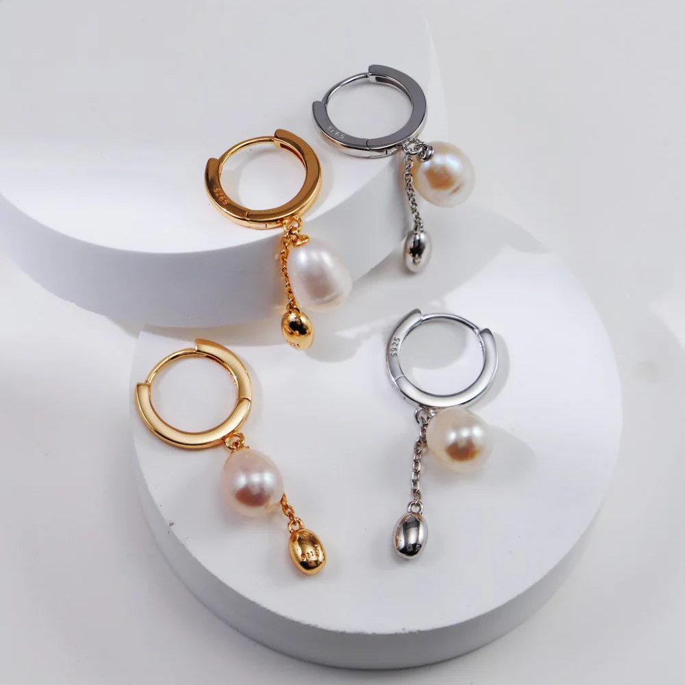 Simple Style Pearl Earrings