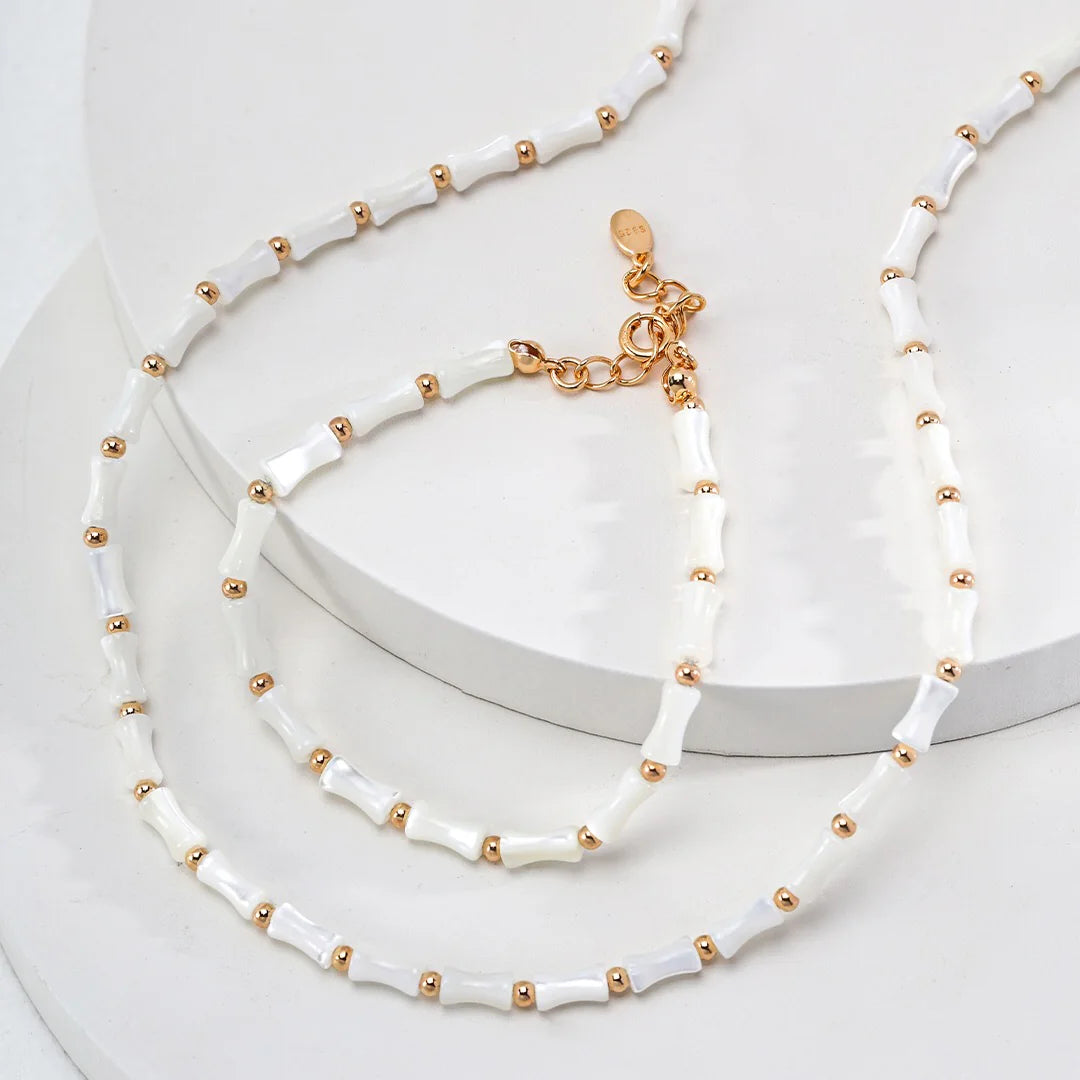 White Bamboo Bracelet