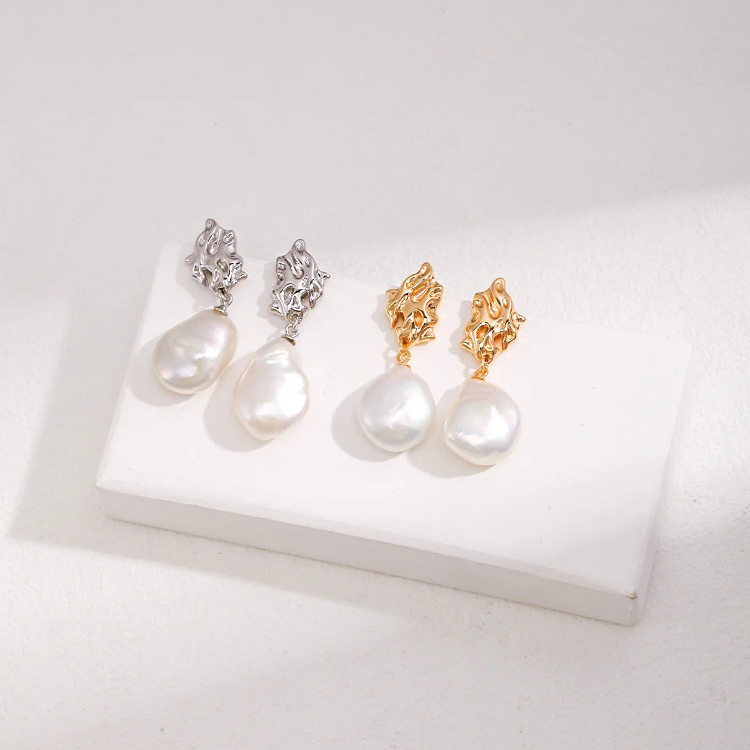 Vintage-Inspired Pearl Drop Earrings