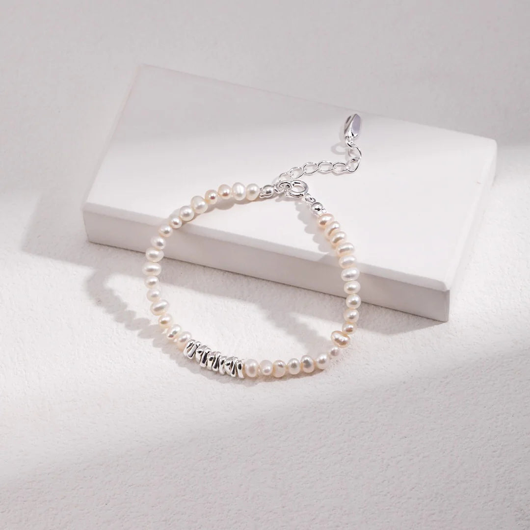 Natural Pearl Beaded Bracelet
