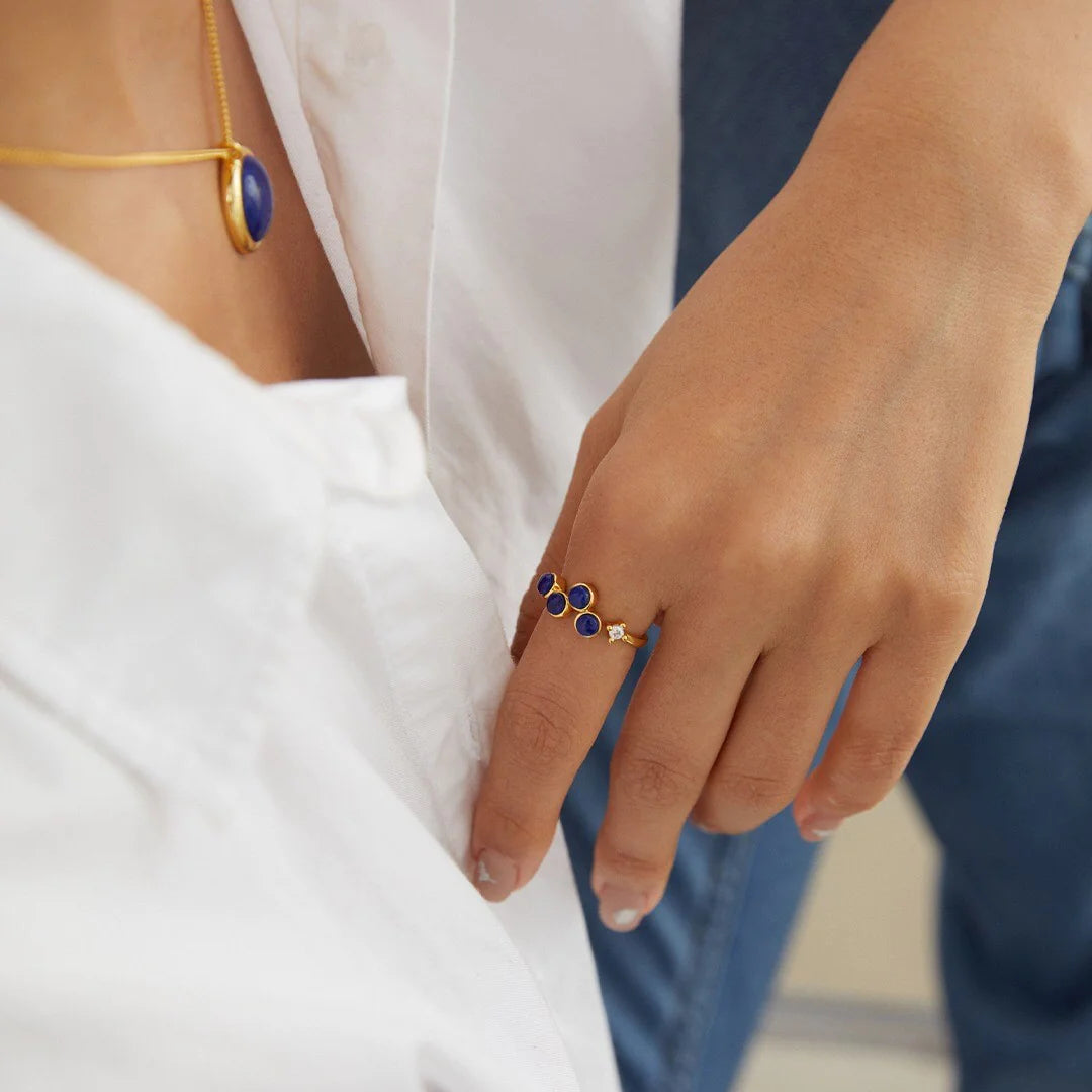 Natural Lapis Lazuli Ring