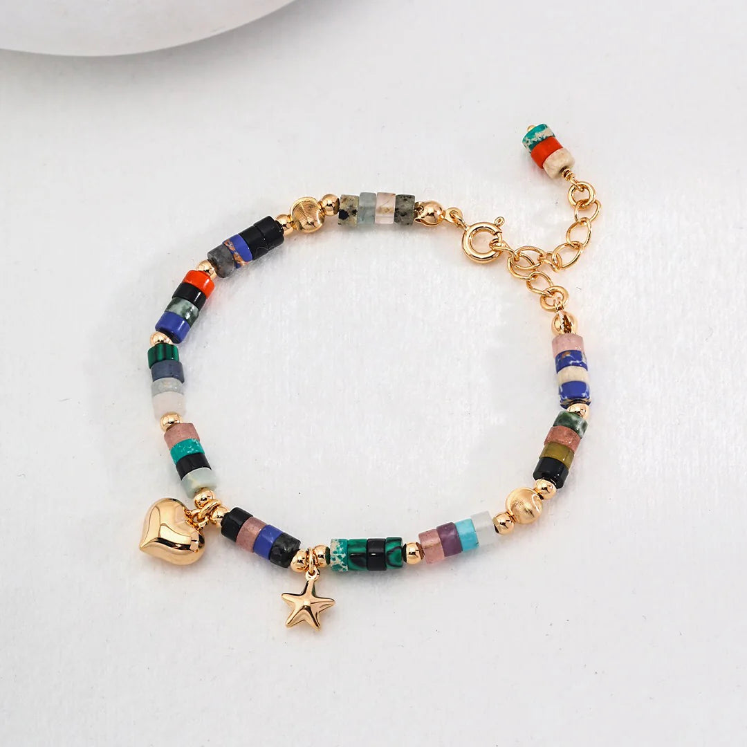 Colorful Sunset Gemstone Bracelet