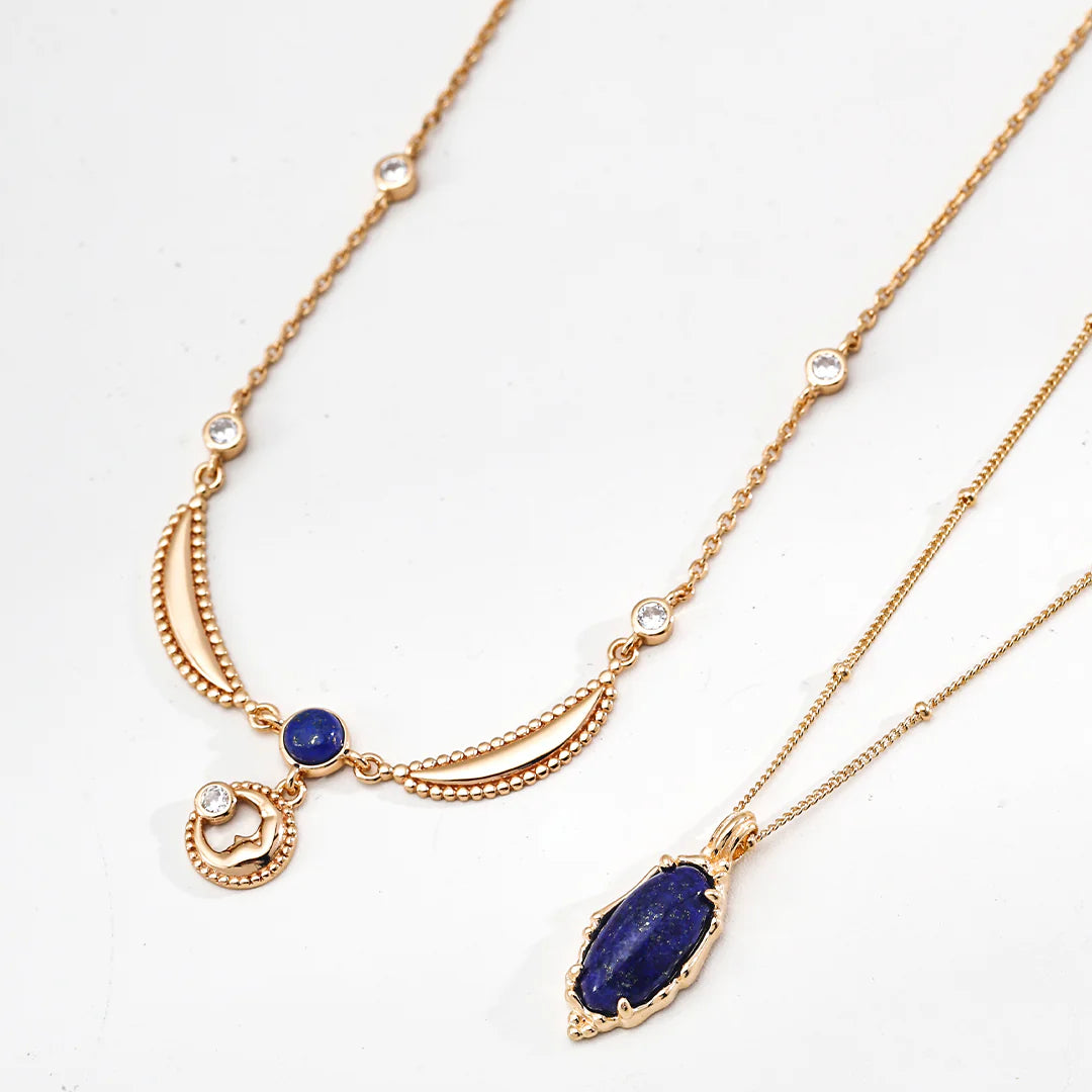 Vintage Natural Lapis Lazuli Necklace