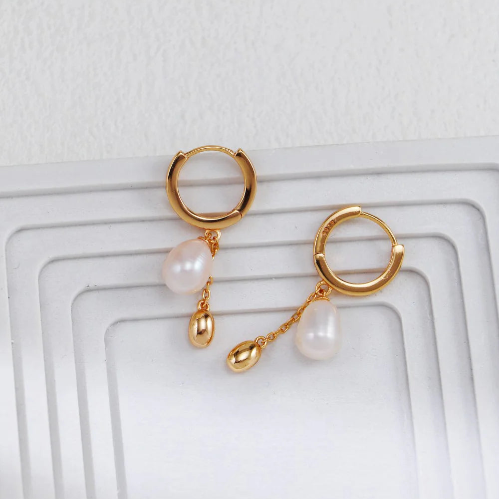 Simple Style Pearl Earrings