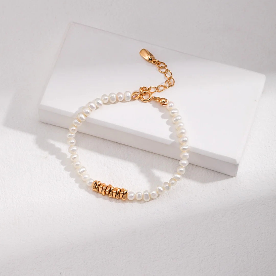 Natural Pearl Beaded Bracelet