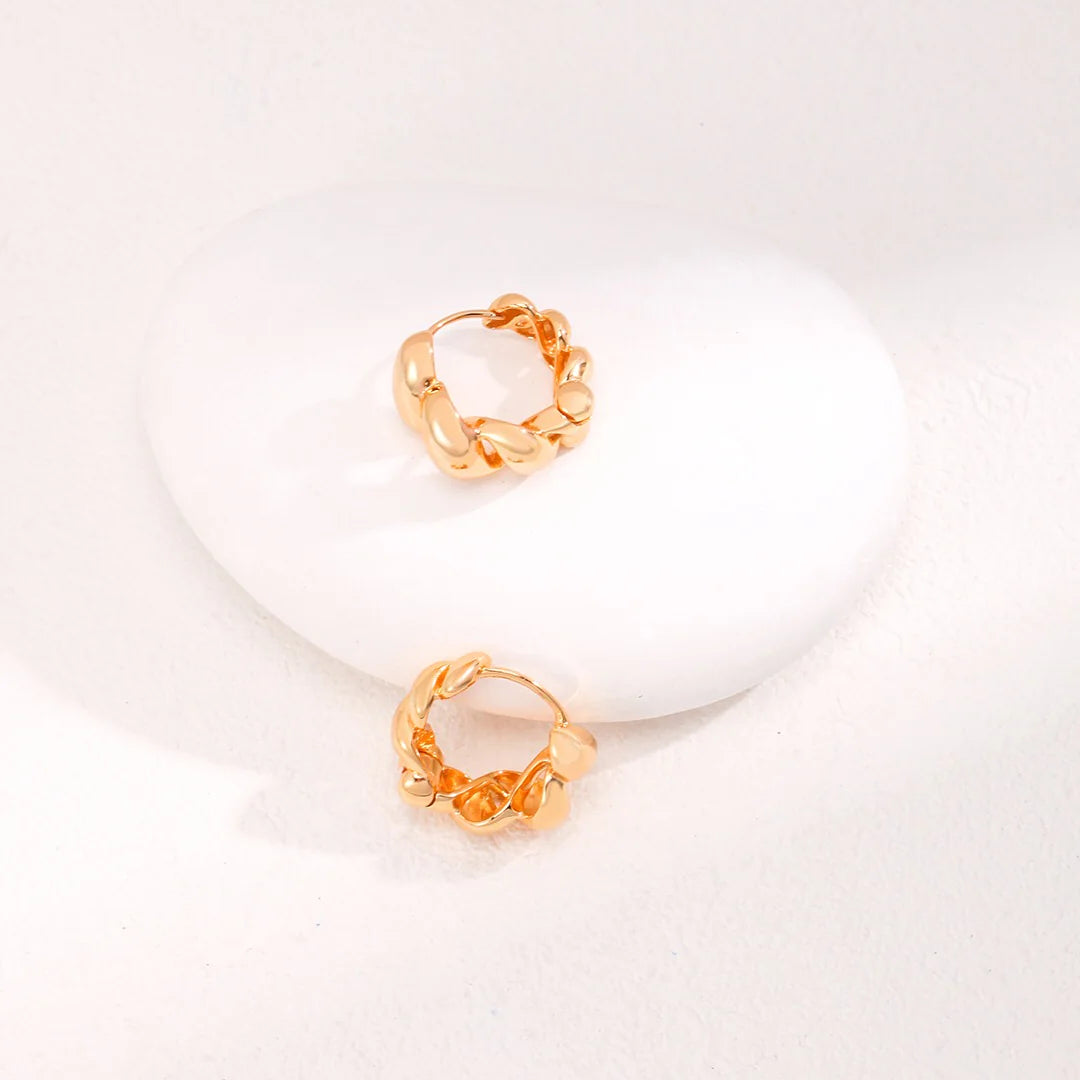 Twisted Twist Hoops Earrings