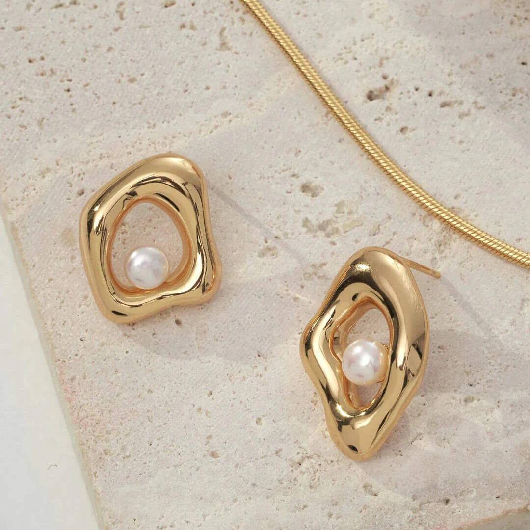 Minimalist Geometric Irregular Earrings