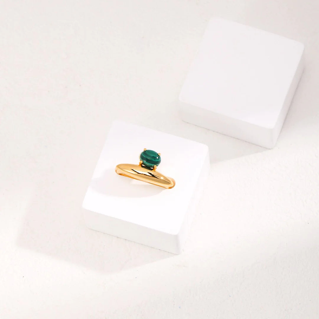 Natural Lapis Lazuli / Malachite Ring