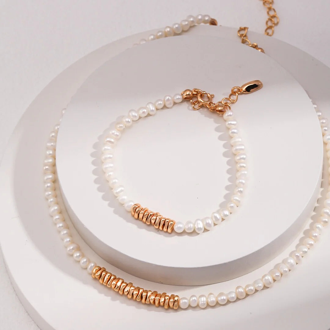 Natural Pearl Beaded Bracelet