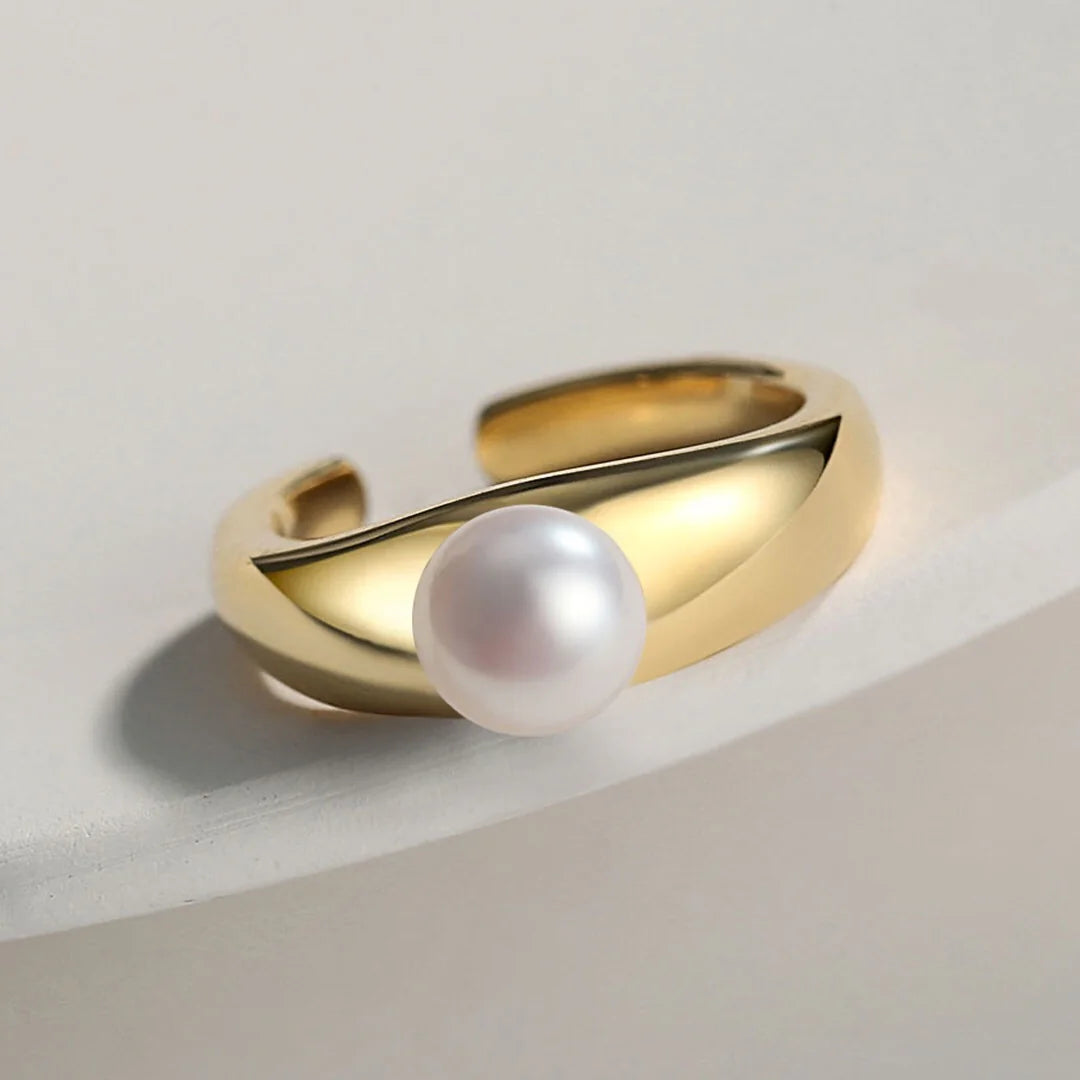 Freshwater Pearl Open Tail Ring