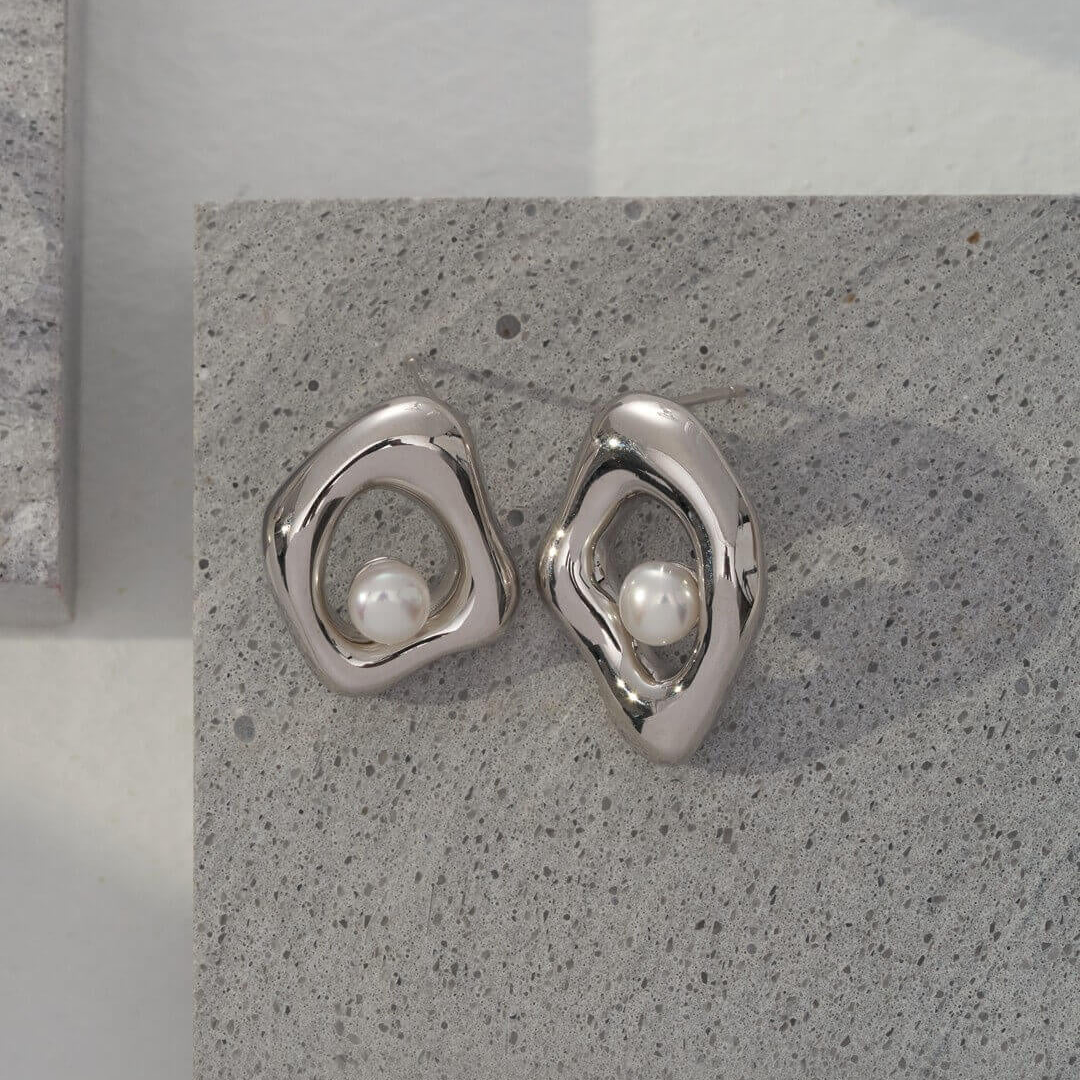 Minimalist Geometric Irregular Earrings