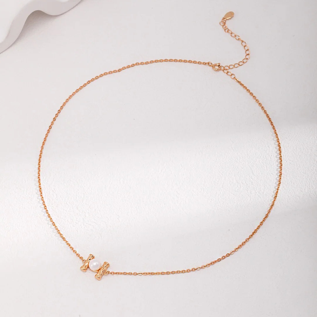Floating Single Pearl Necklace