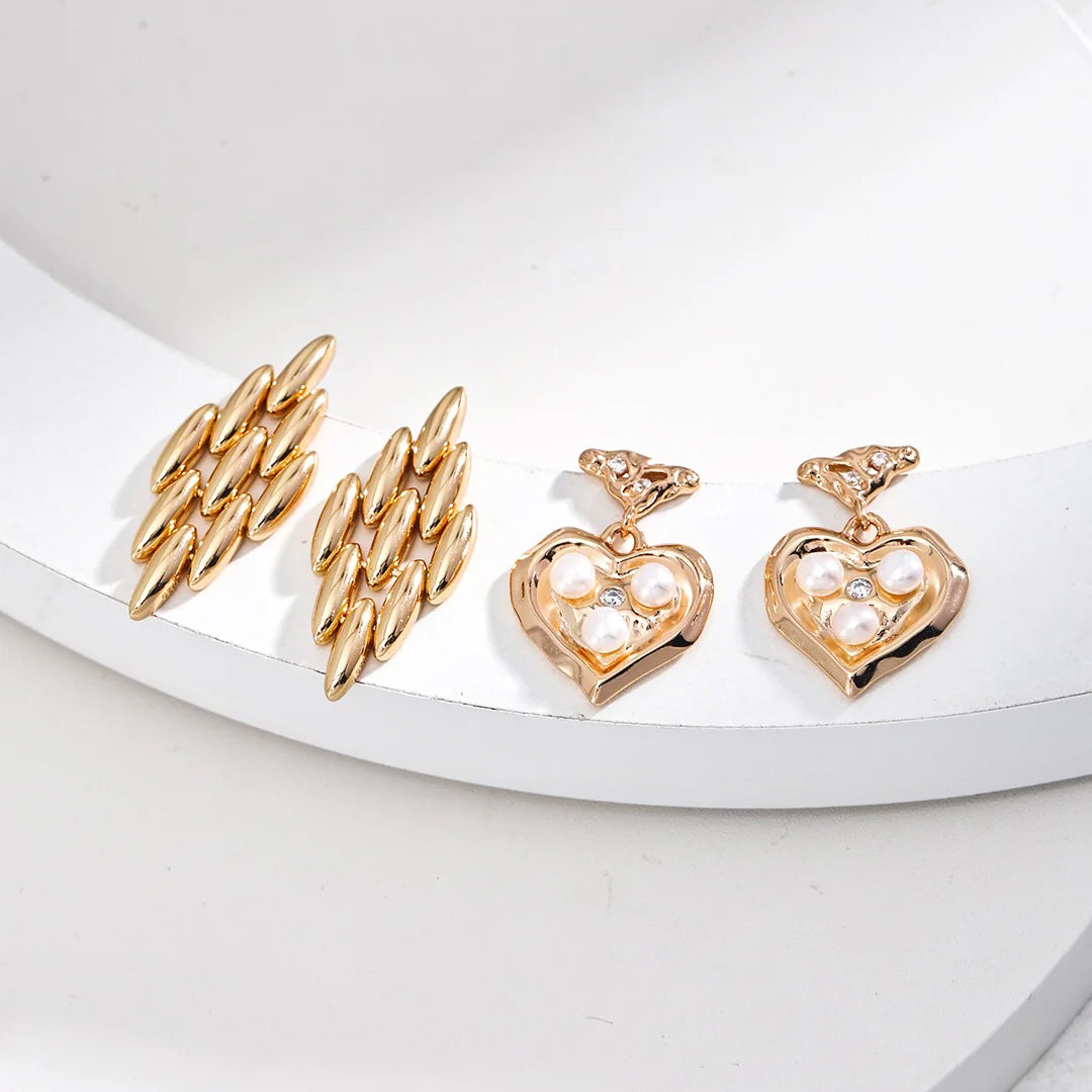 Oval Wheat Earrings