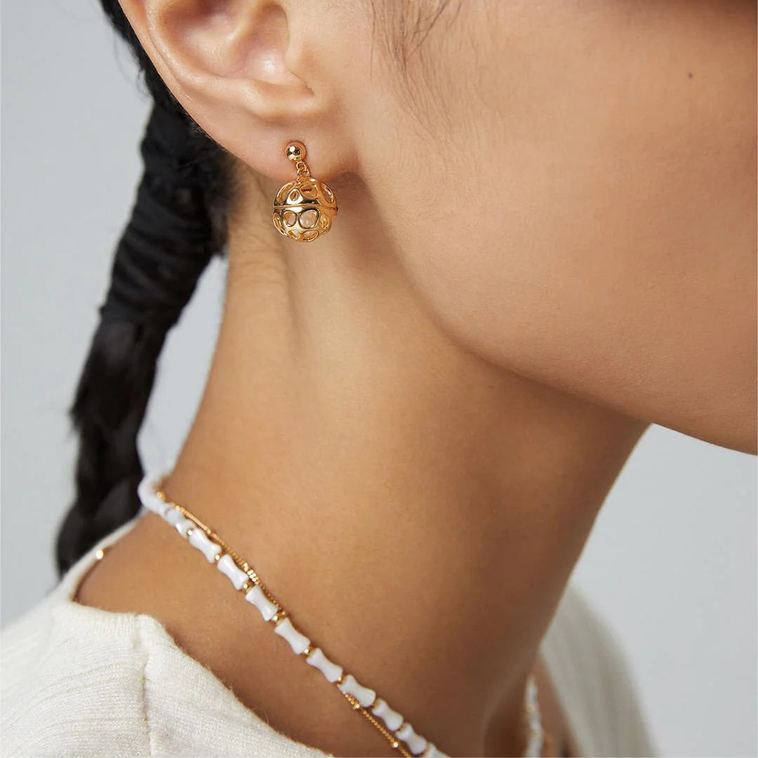 White Bamboo Choker Necklace