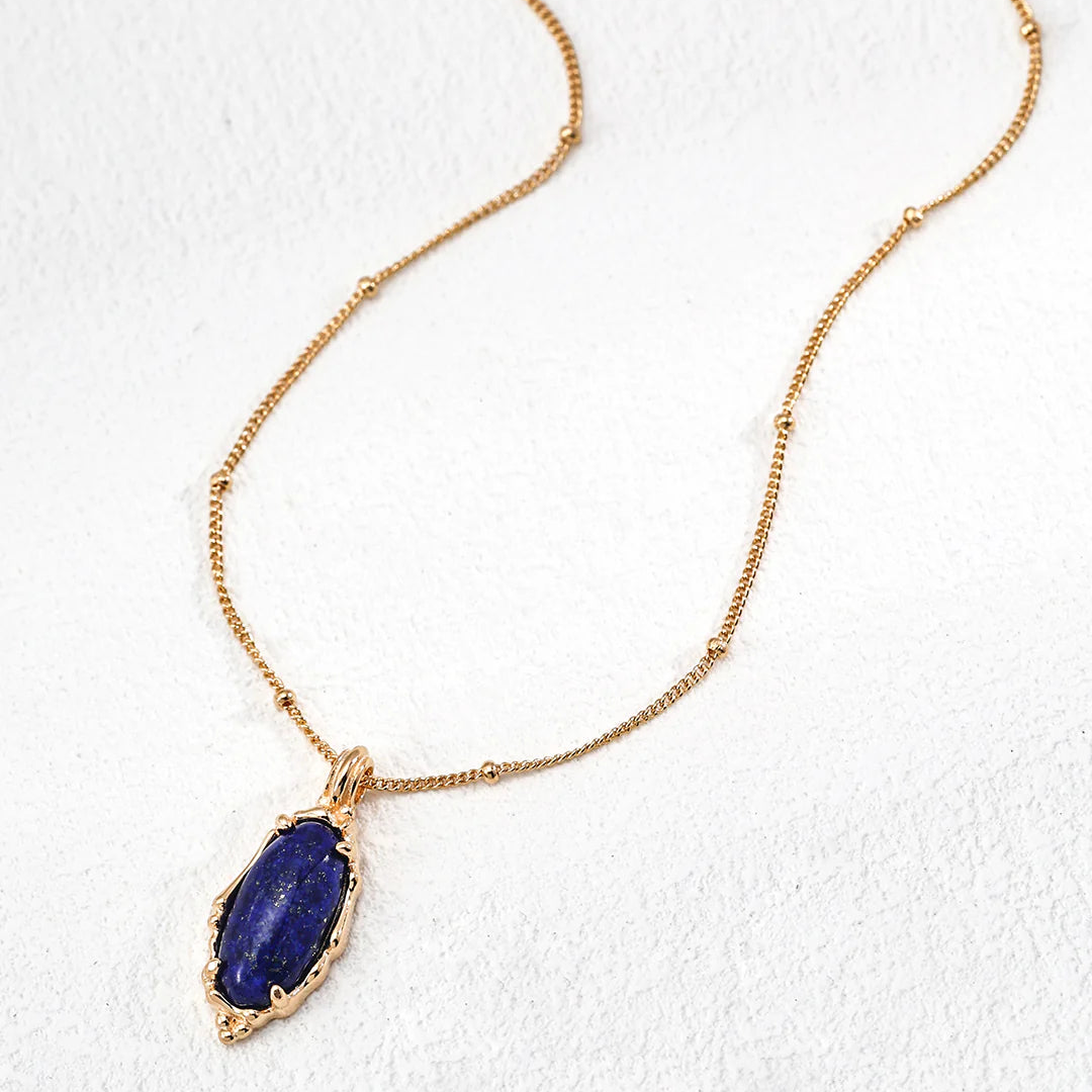Vintage Natural Lapis Lazuli Necklace