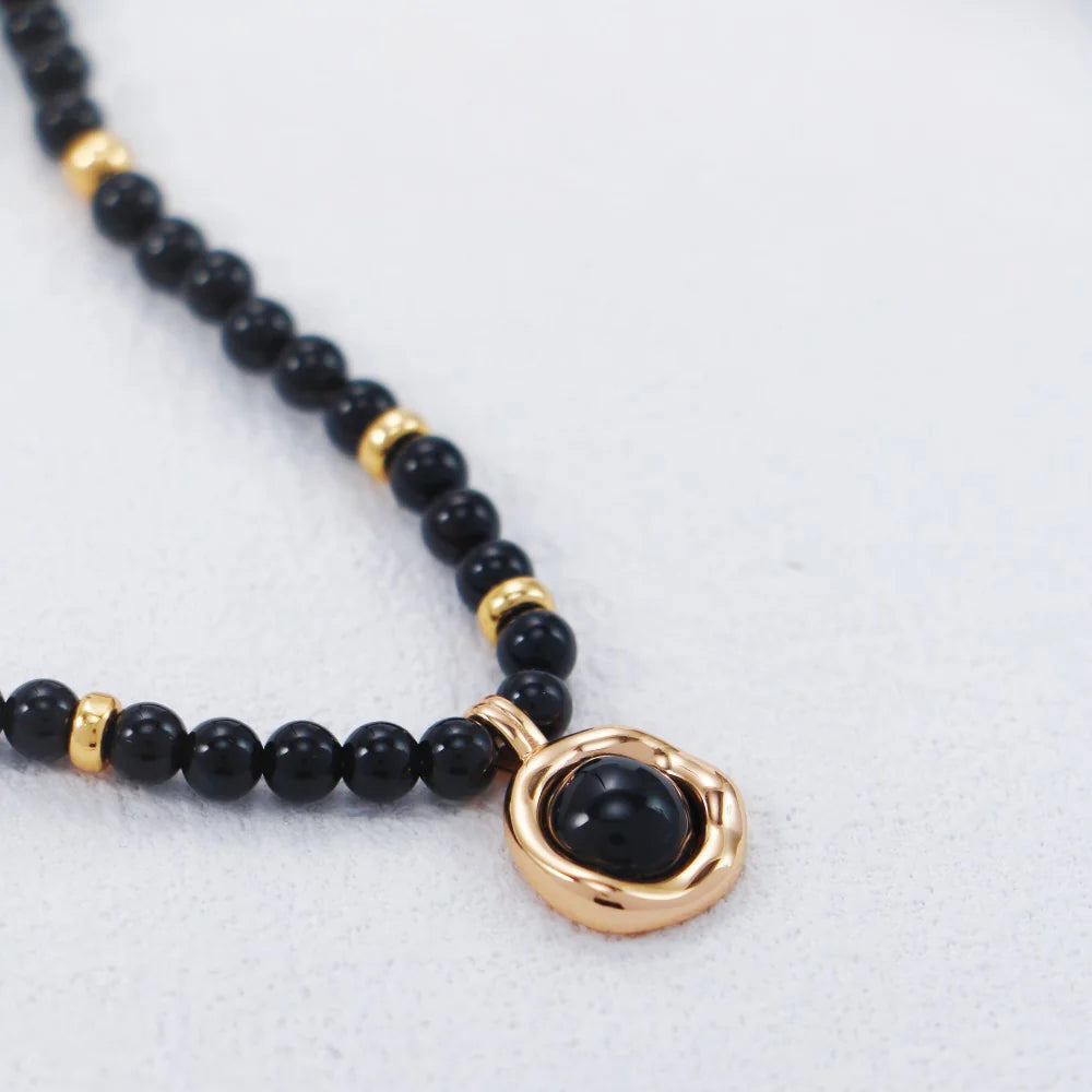 Black Onyx Pendant Necklace