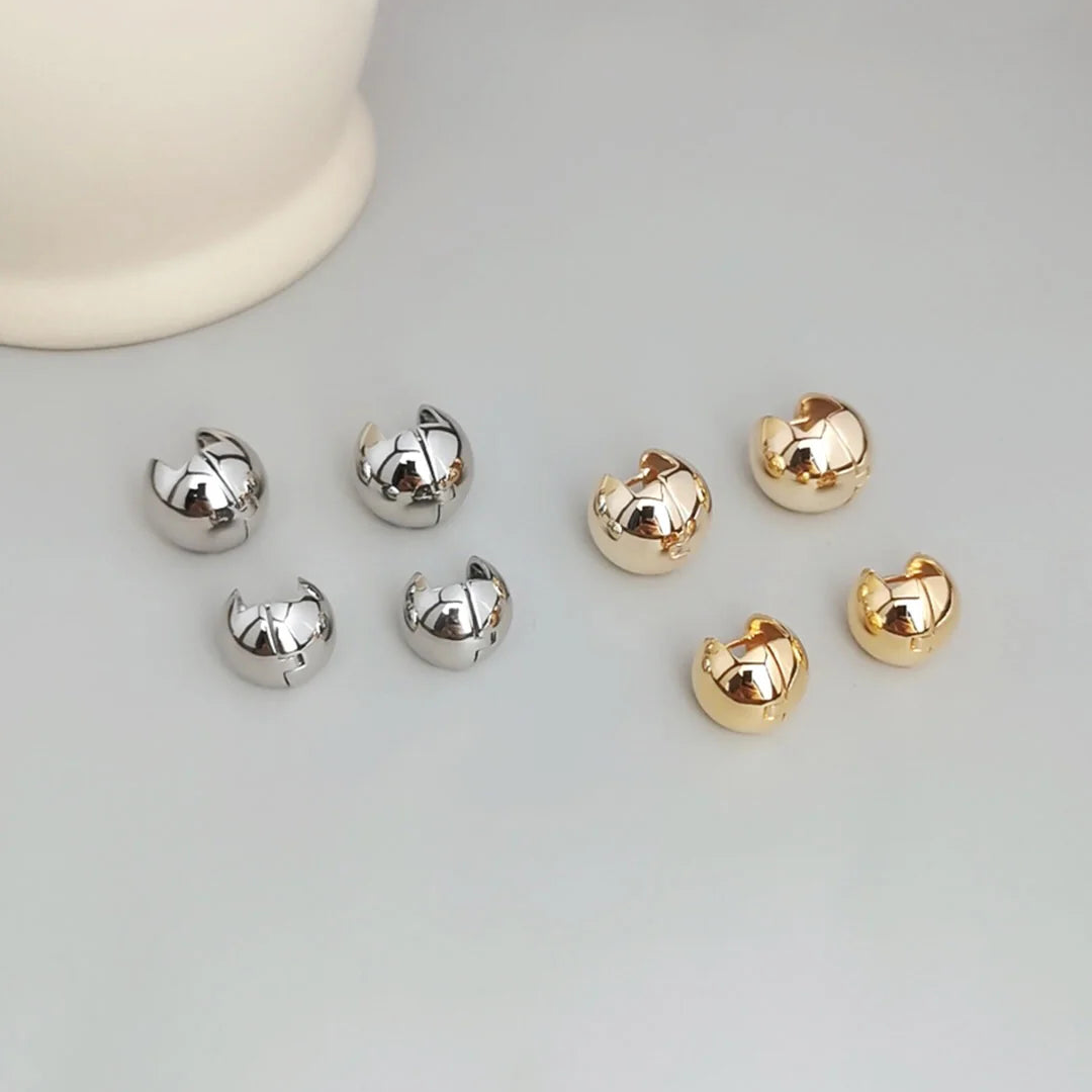 Minimalist Round Ball Earrings